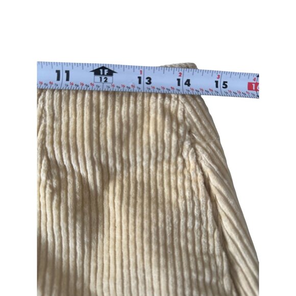 BP Beige Corduroy Slit Mini Skirt Size Medium - Picture 4 of 9
